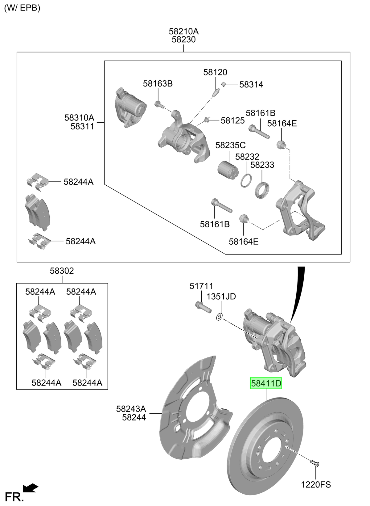 Disco De Freno Original Para Hyundai Tucson 2024-2025