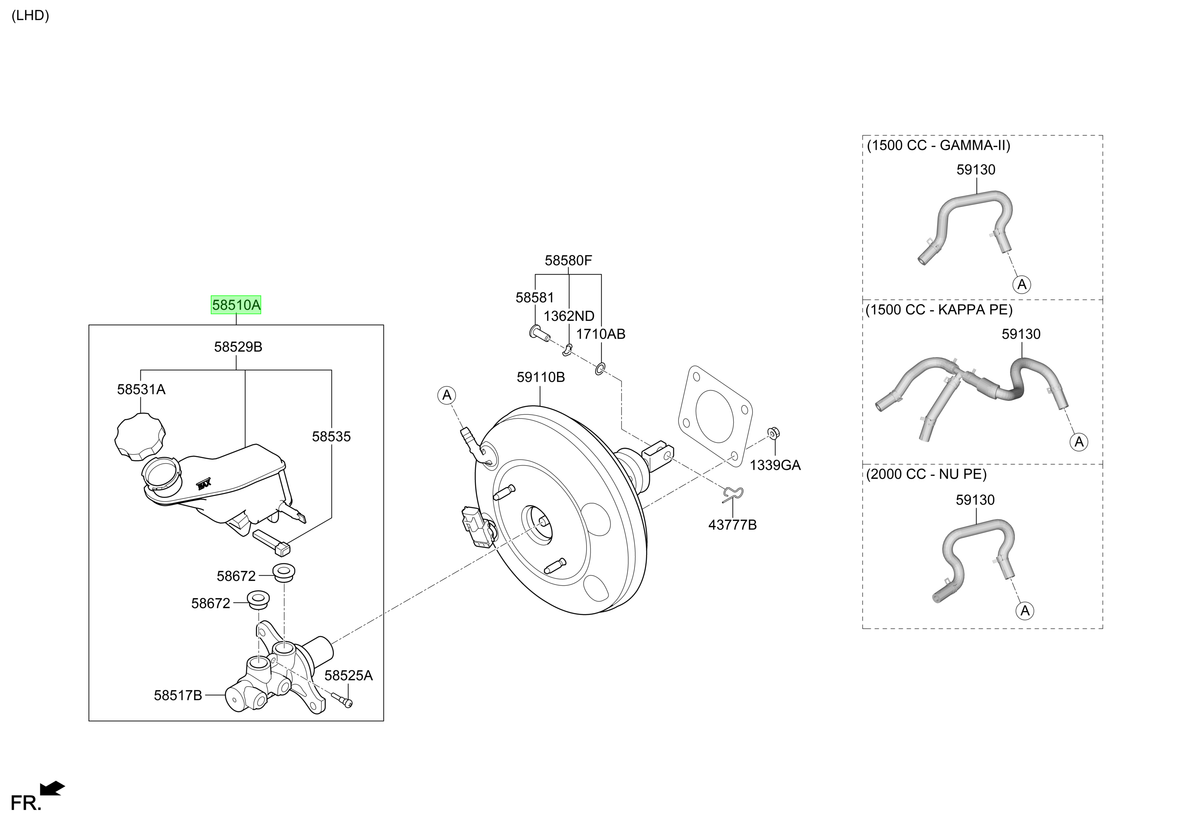 Bomba De Freno Original Para Hyundai Creta 2020-2025
