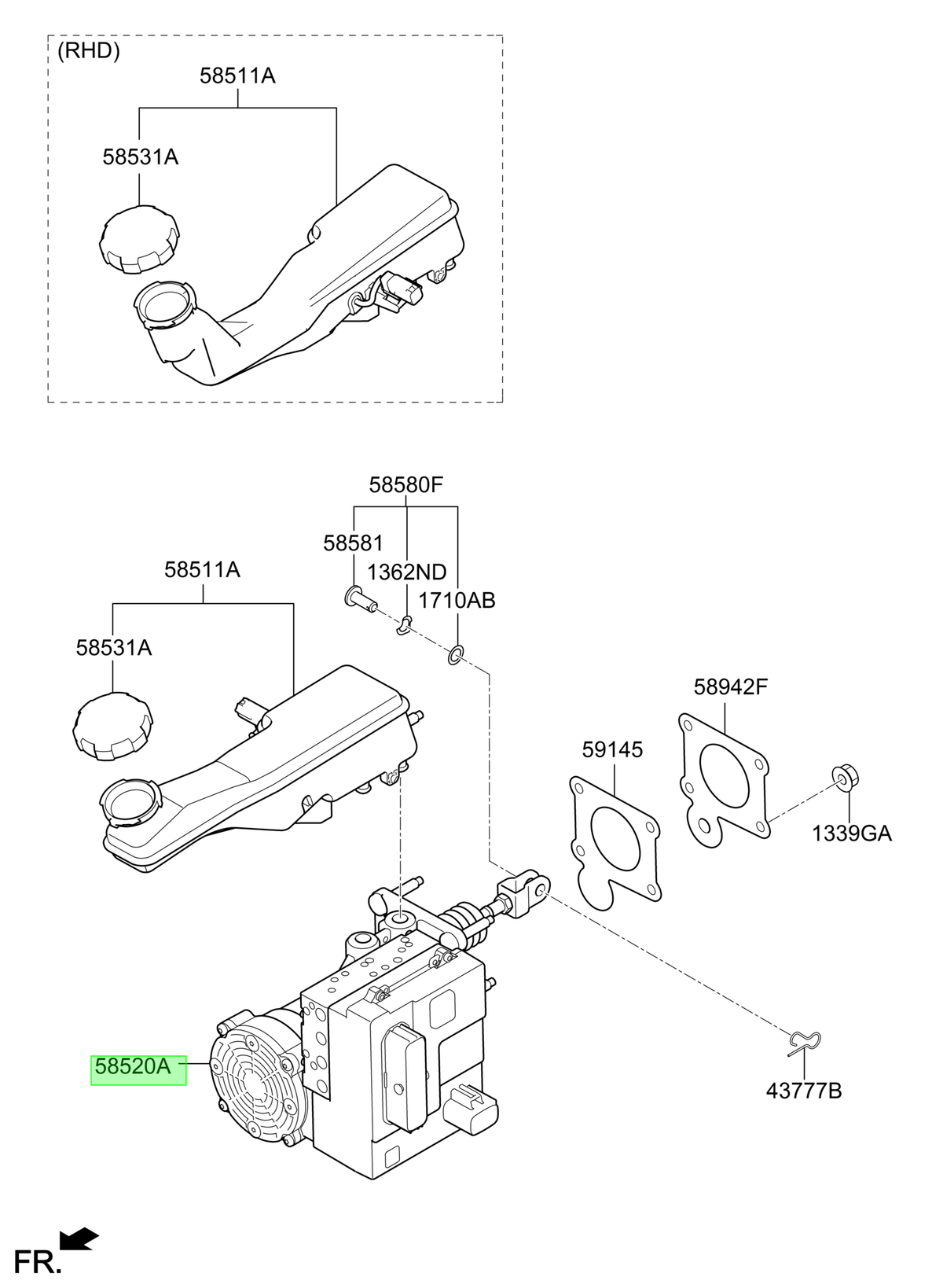 Modulo Original Para Hyundai Kona 2021-2024