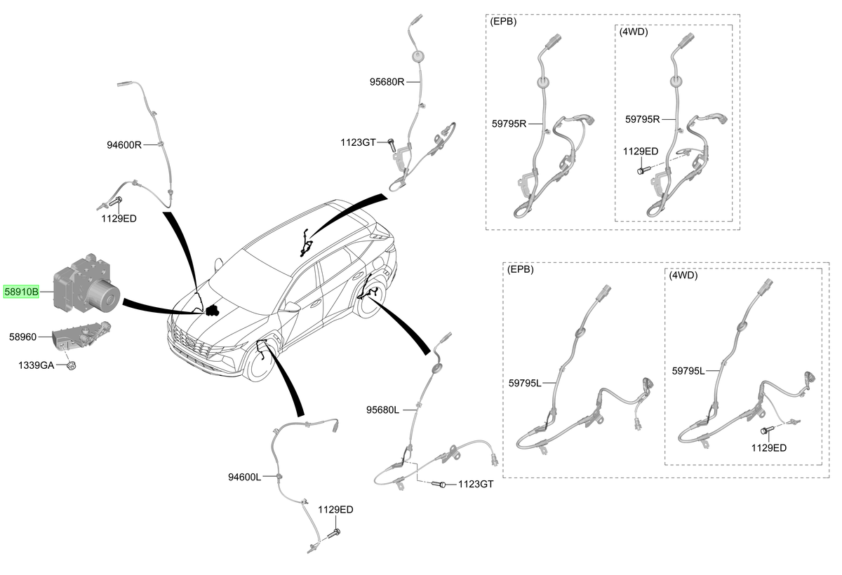 Módulo Abs Original Para Hyundai Tucson 2021-2025