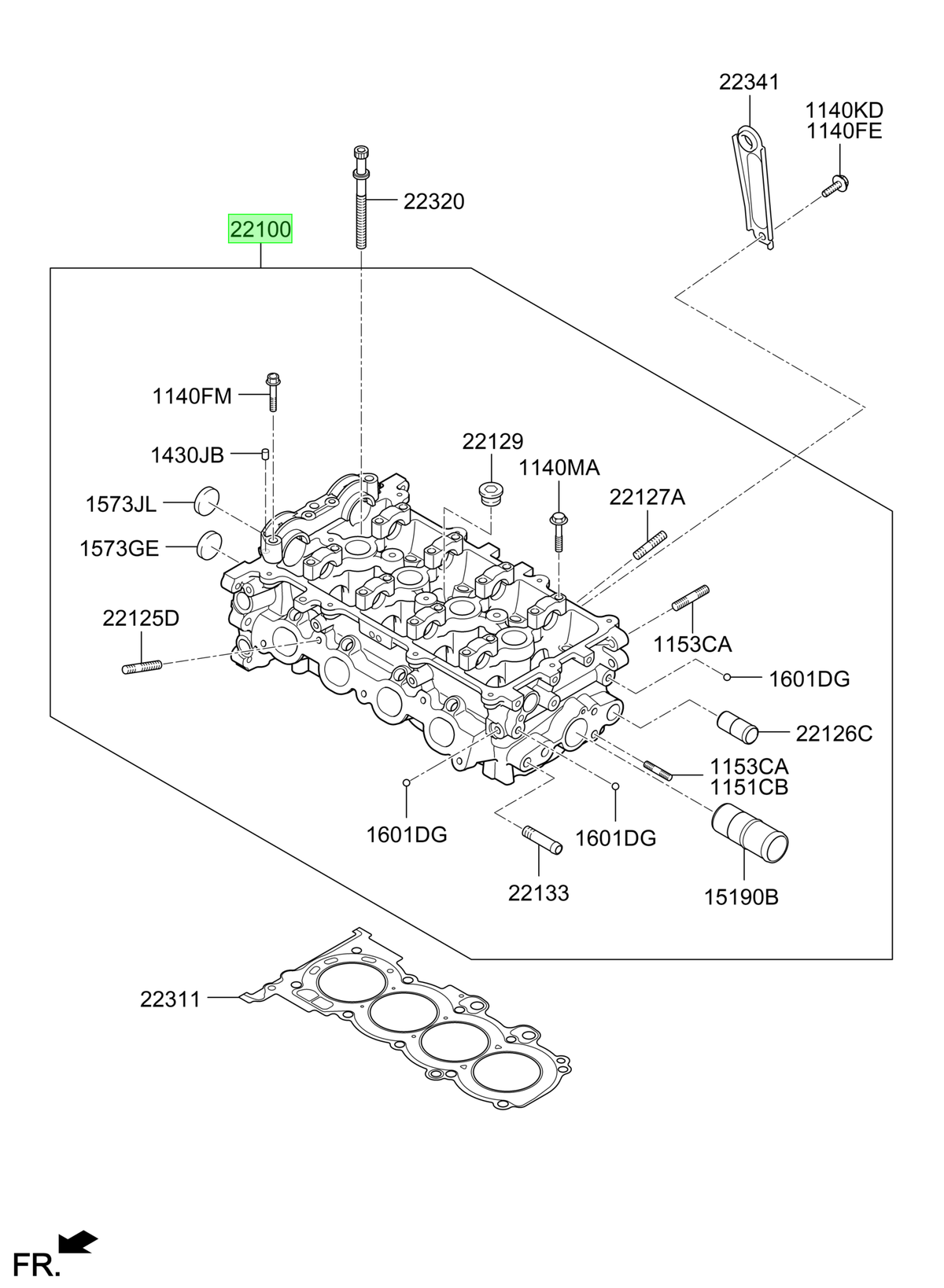 Culata Original Para Hyundai Accent 2017-2024