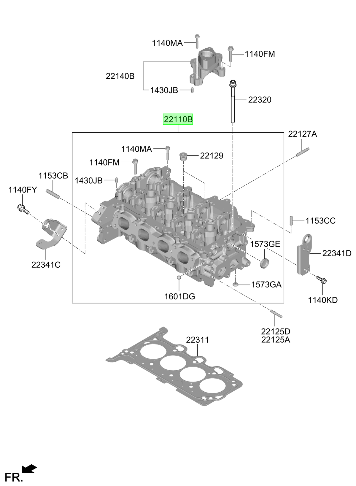 Culata Original Para Hyundai Kona 2023-2025