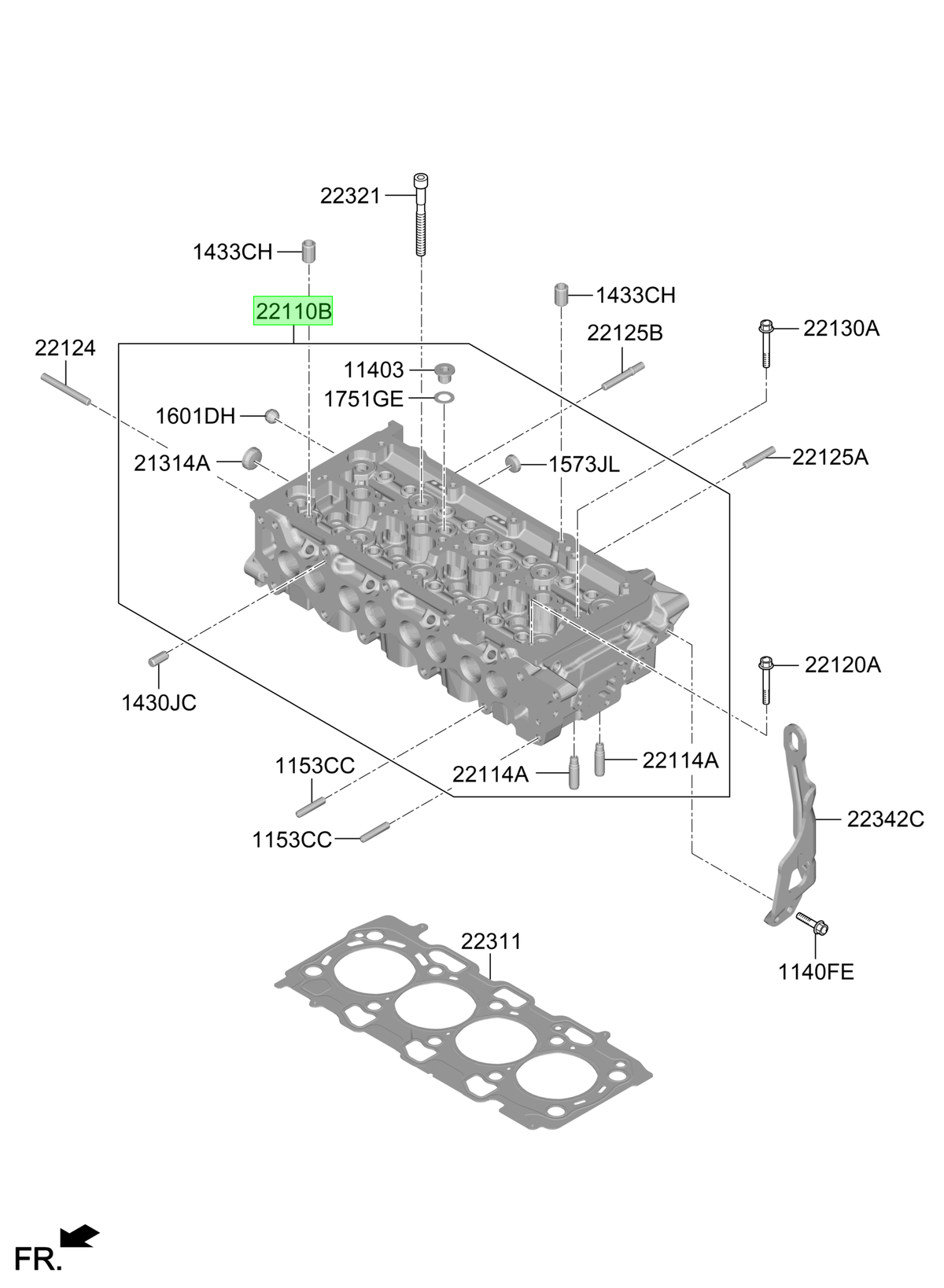 Culata Original Para Hyundai Santa Fe 2020-2024