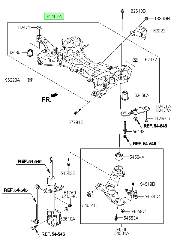 Cuna De Motor Orig. Para Hyundai Grand Santa Fe 2016-2019