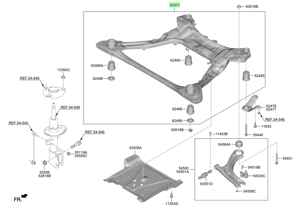 Cuna Original Para Hyundai Tucson 2021-2025
