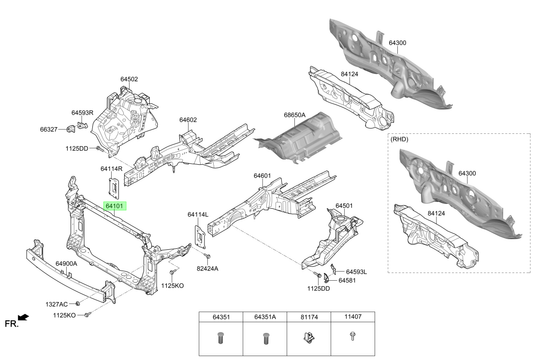 OEM 64101D3000 catalogo