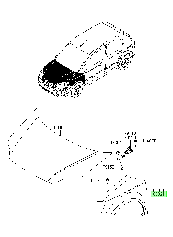 Tapabarro Der. Original Para Hyundai Getz 2002-2011
