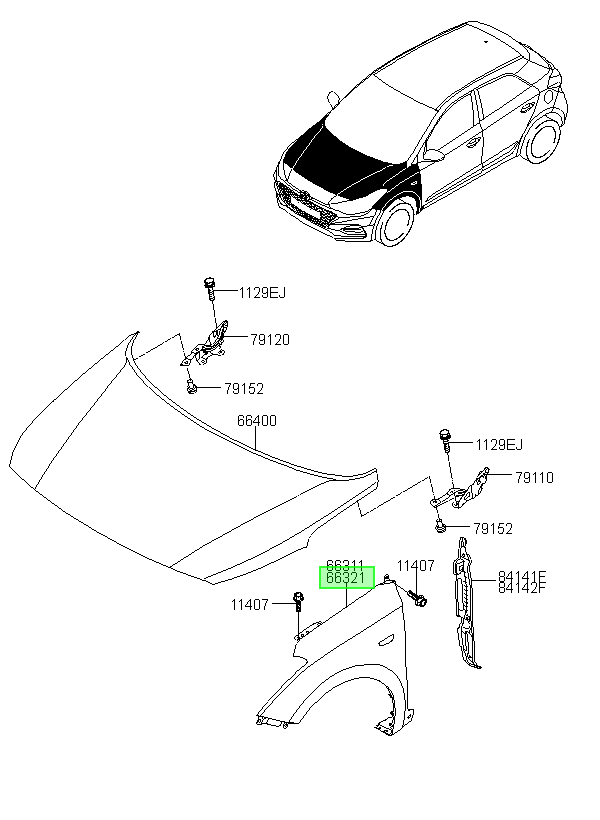 Tapabarro Der. Rh Original Para Hyundai I20 2014-2022