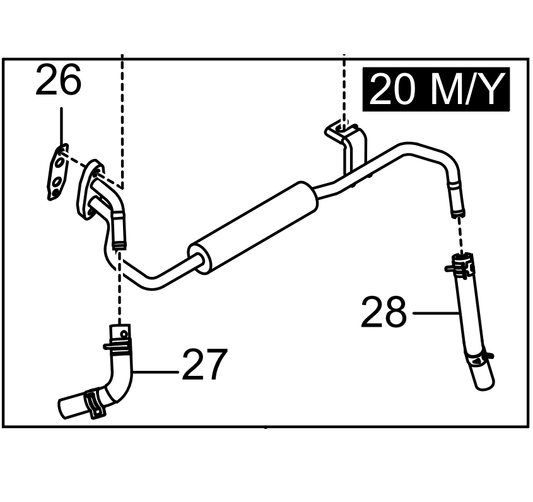 TUBO REFRIGERACION TURBO PARA SSANGYONG MUSSO 2,2 DESDE 2018