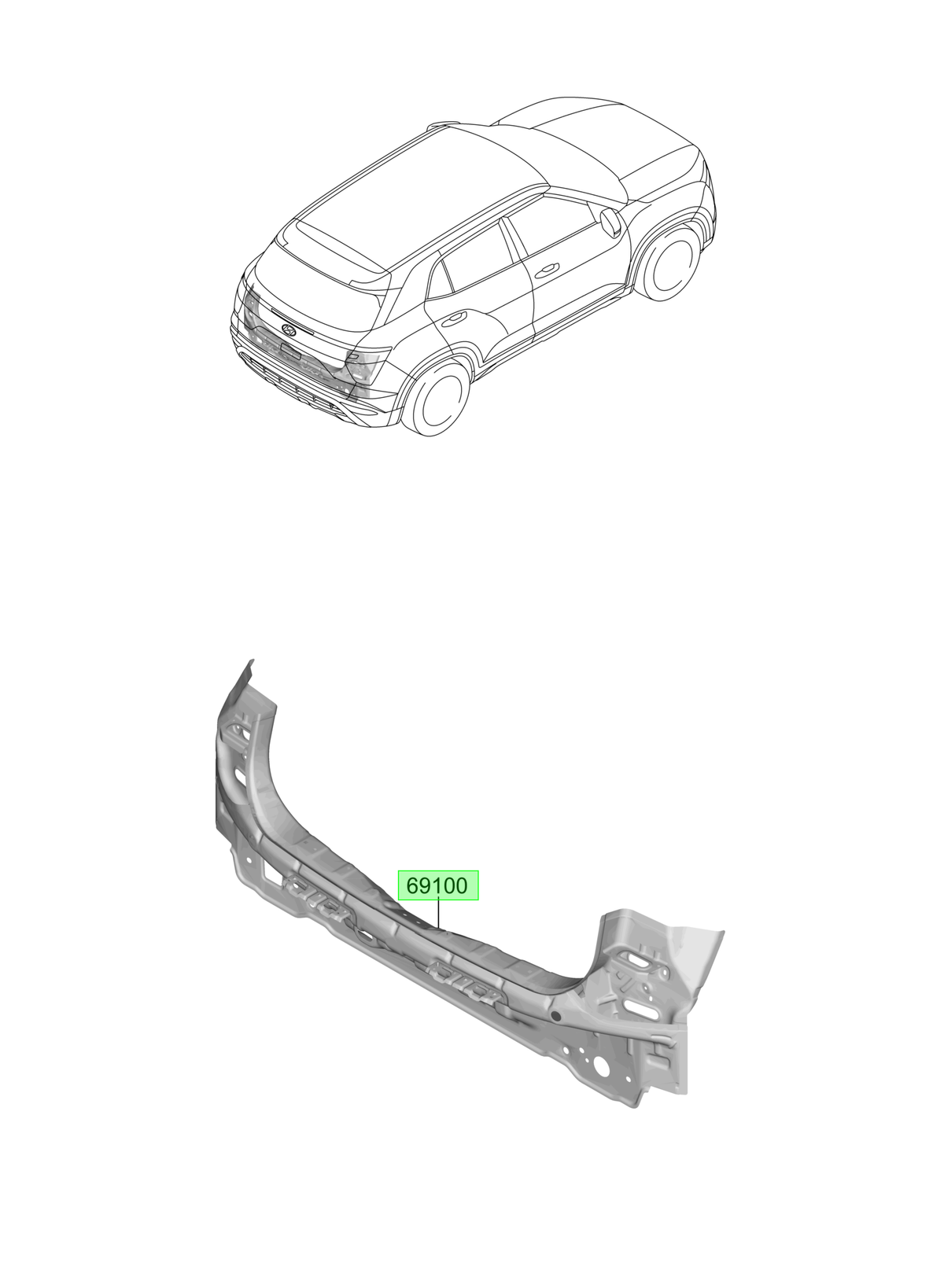Panel Original Para Hyundai Creta 2020-2025