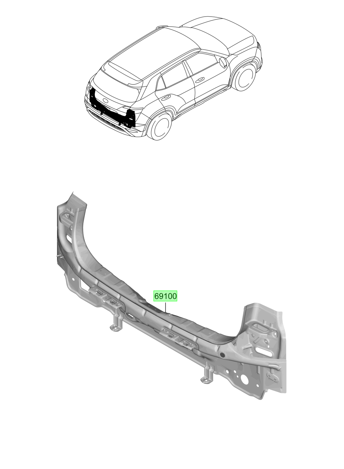 Panel Original Para Hyundai Creta 2021-2025