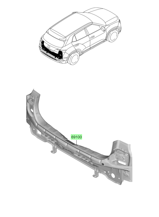 Panel Original Para Hyundai Creta 2021-2025