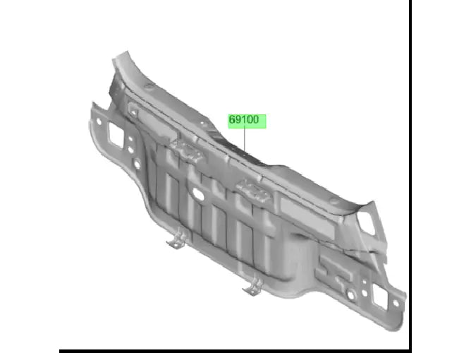 Panel Trasero Original Para Hyundai I10 2019-2025