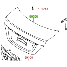 Tapa Maleta 12> Original Para Hyundai Accent Rb