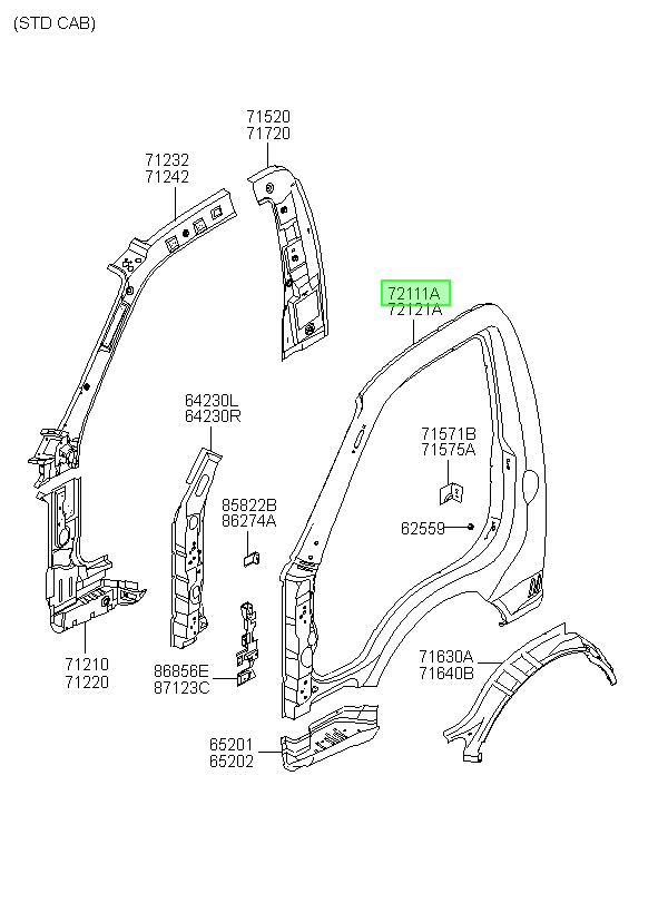 Pilar Original Para Hyundai H1 2006-2025
