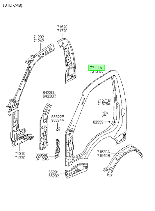 Pilar Original Para Hyundai H1 2006-2025