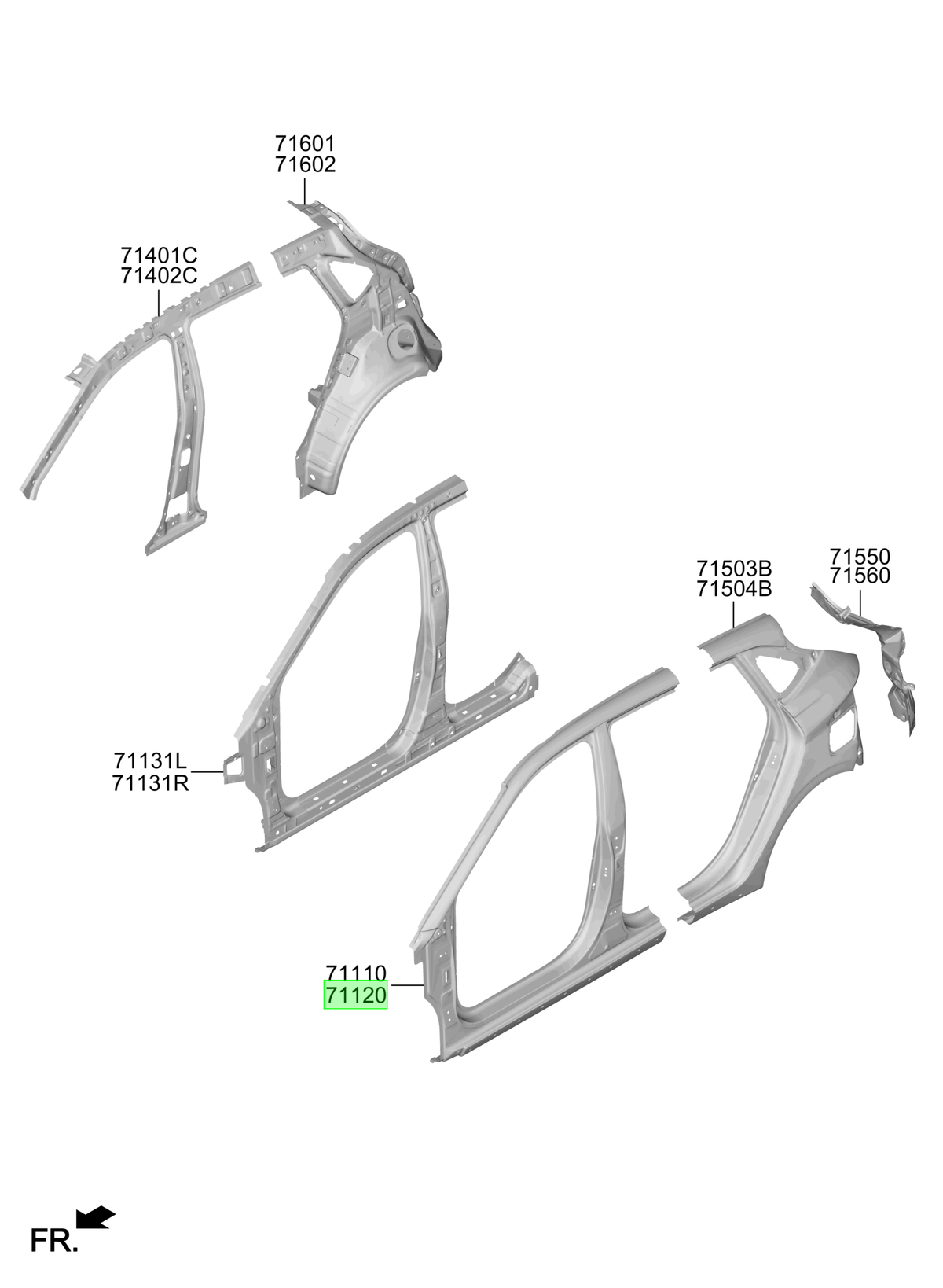Panel Original Para Hyundai I20 2020-2025