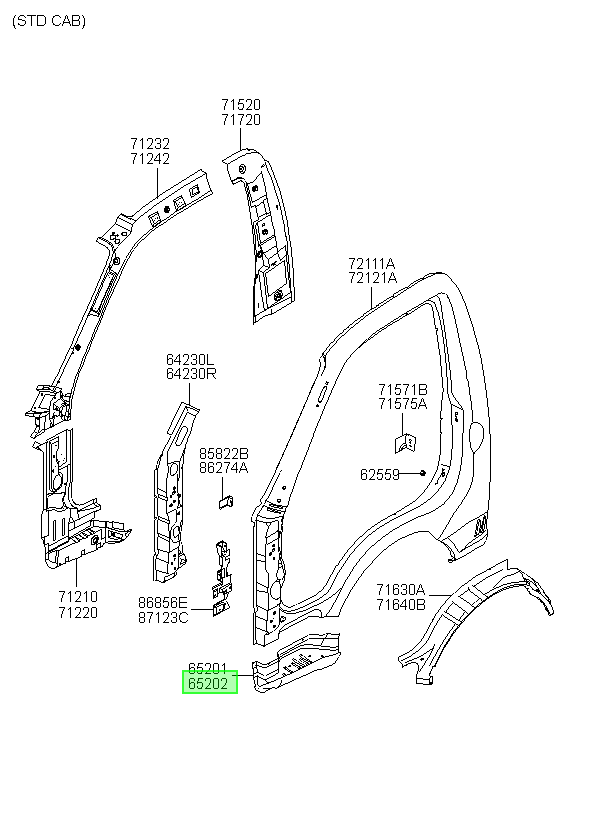 Panel Pisadera Original Para Hyundai Porter 1996-2025