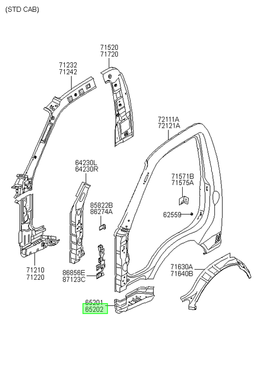 Panel Pisadera Original Para Hyundai H1 2003-2025
