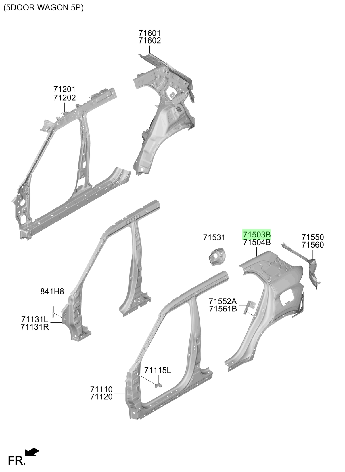 Panel Costado Tras. Izq. Lh Original Para Hyundai Creta