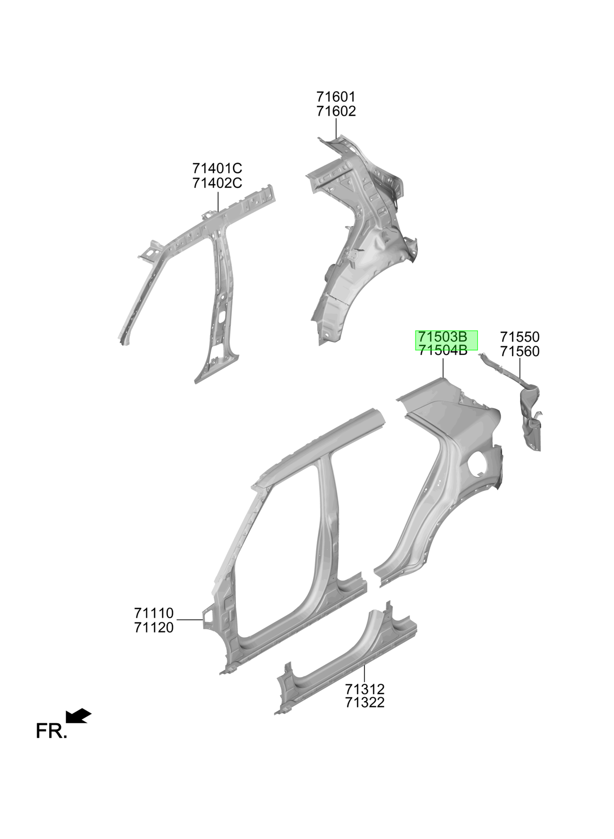 Costado Lh Orig. Para Hyundai Venue Desde 2019