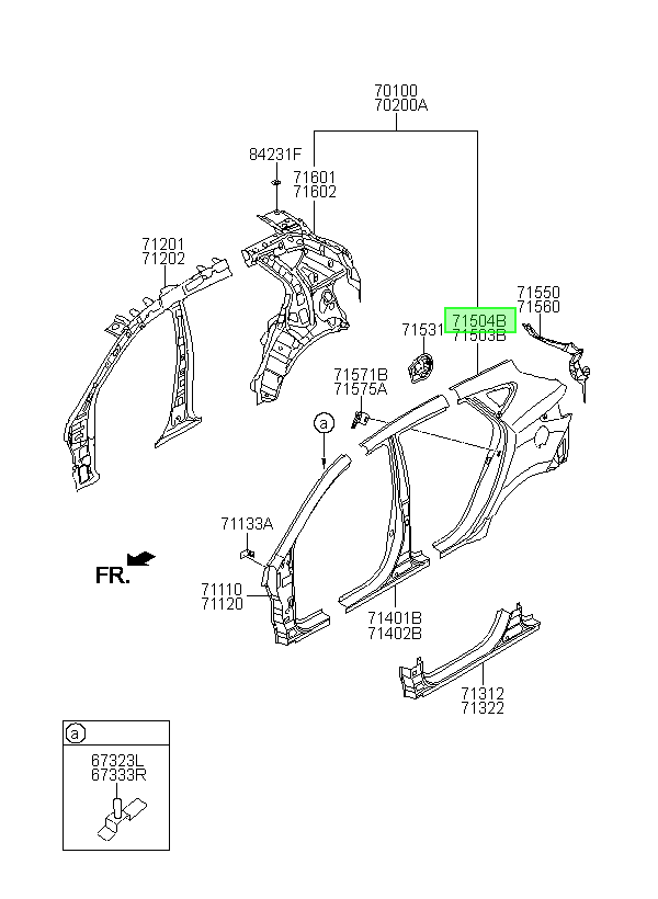 O-costado Tras. Rh Orig. Para Hyundai Tucson 2011-2014