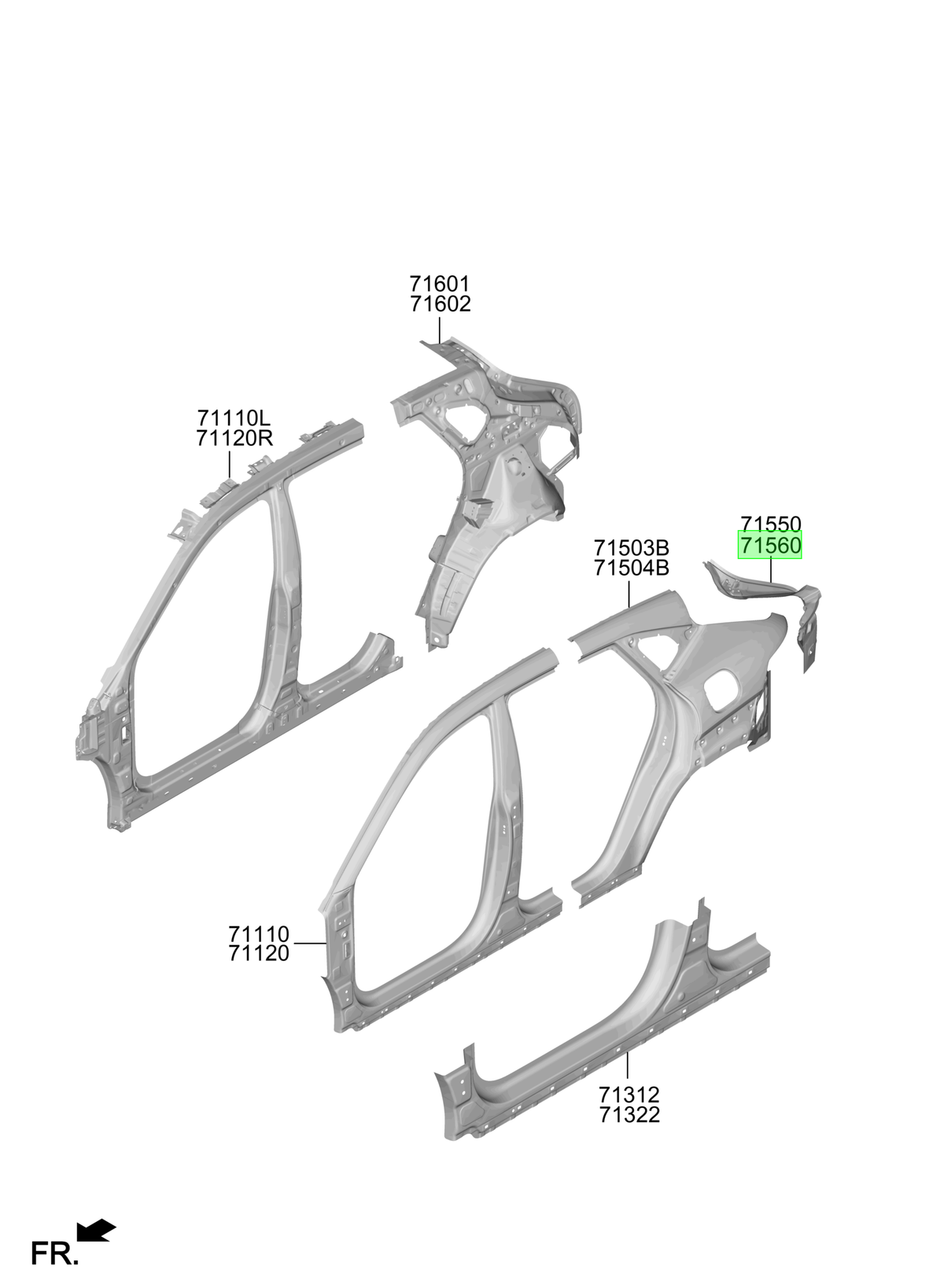 Foco Original Para Hyundai Kona 2023-2025