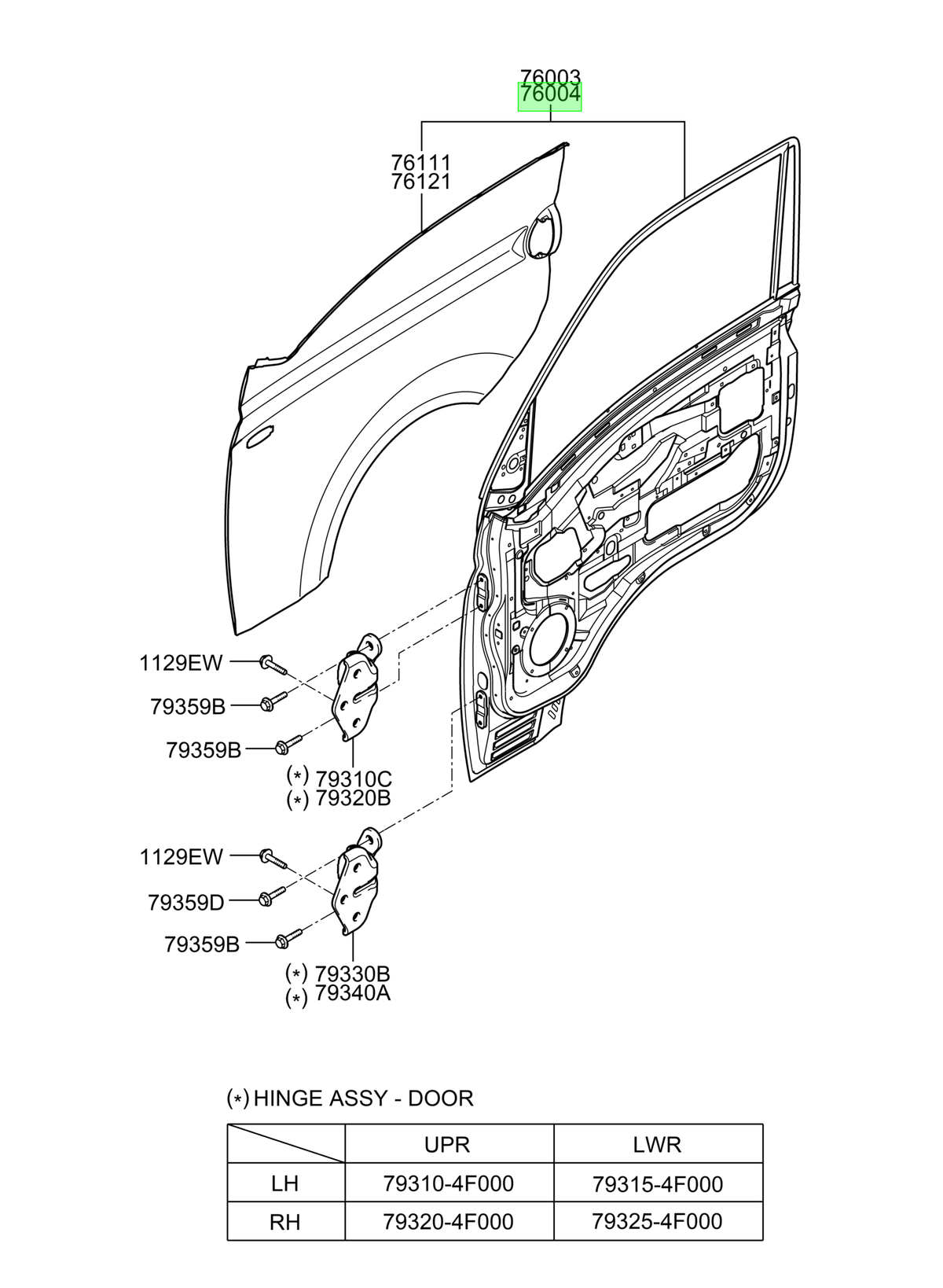Pta Rh Original Para Hyundai H1 2006-2025