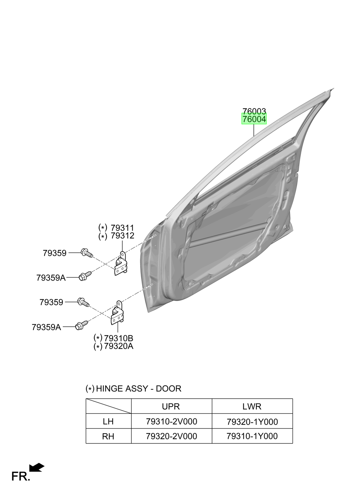 Puerta Del. Der. Rh Original Para Hyundai Elantra 2020-2025