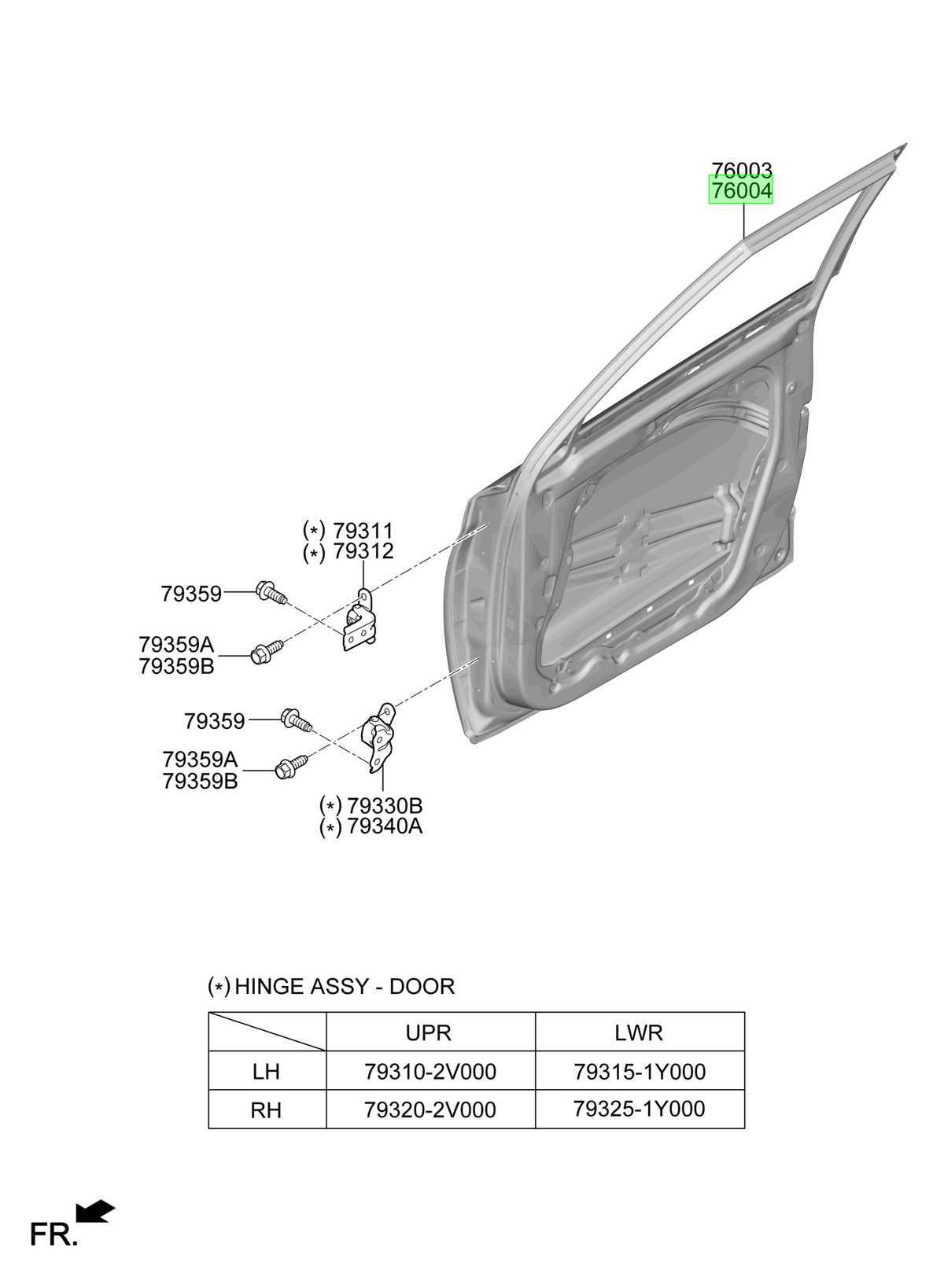 Puerta Del. Der. Del. Rh Orig. Para Hyundai Venue Desde 2019