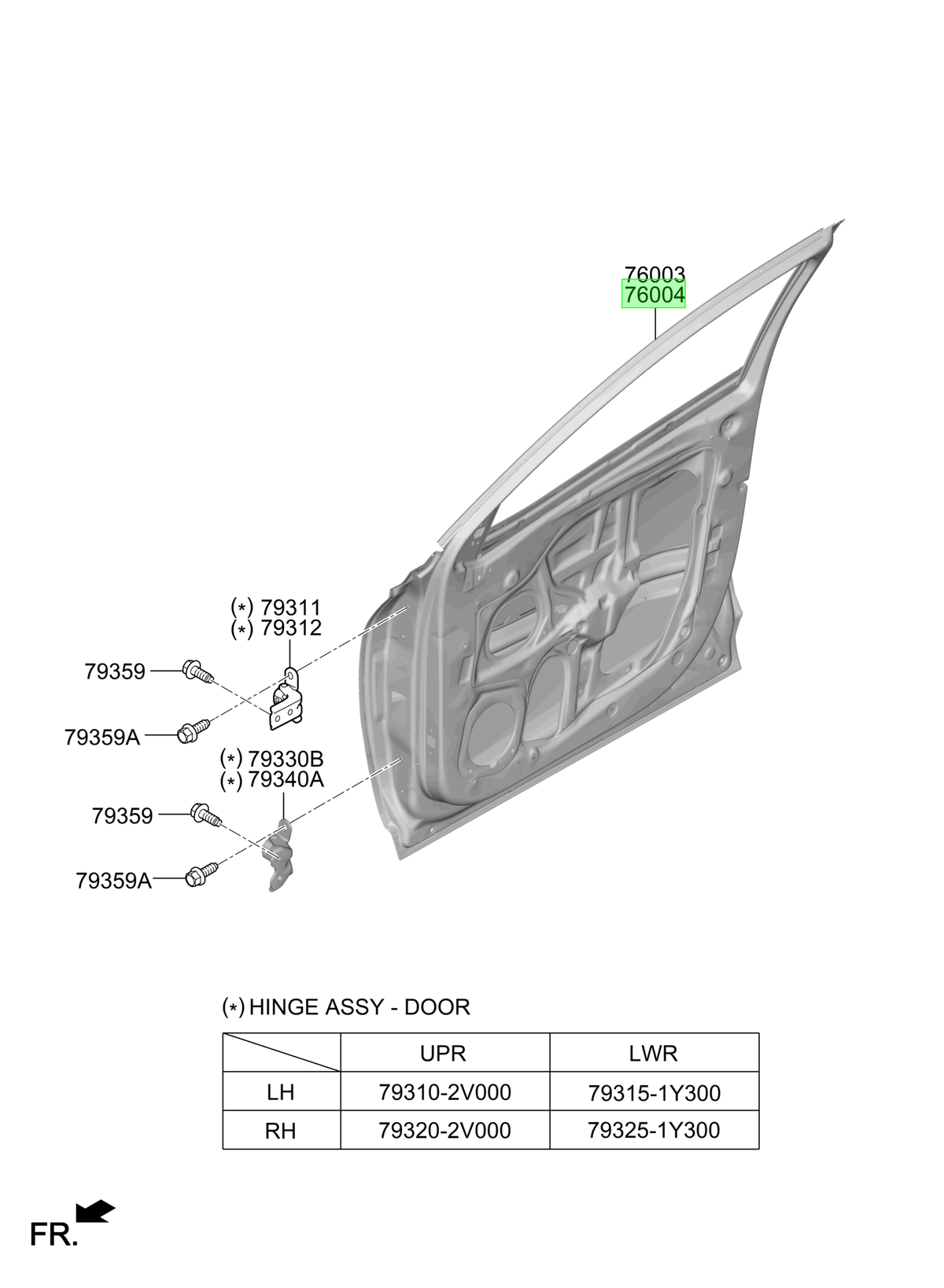 Puerta Del. Der. Rh Original Para Hyundai Tucson 2020-2025