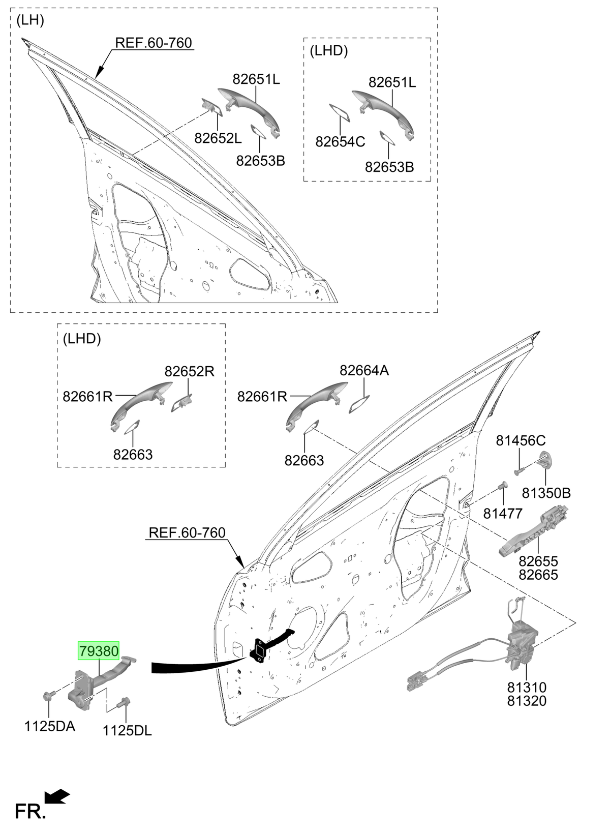 Retenedor Pta. Del. Original Para Hyundai Accent 2023-2025