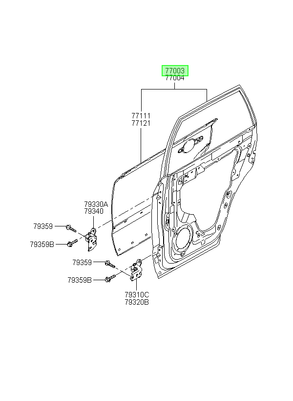 Pta Traslh Orig. Para Hyundai Tucson 2005-2010