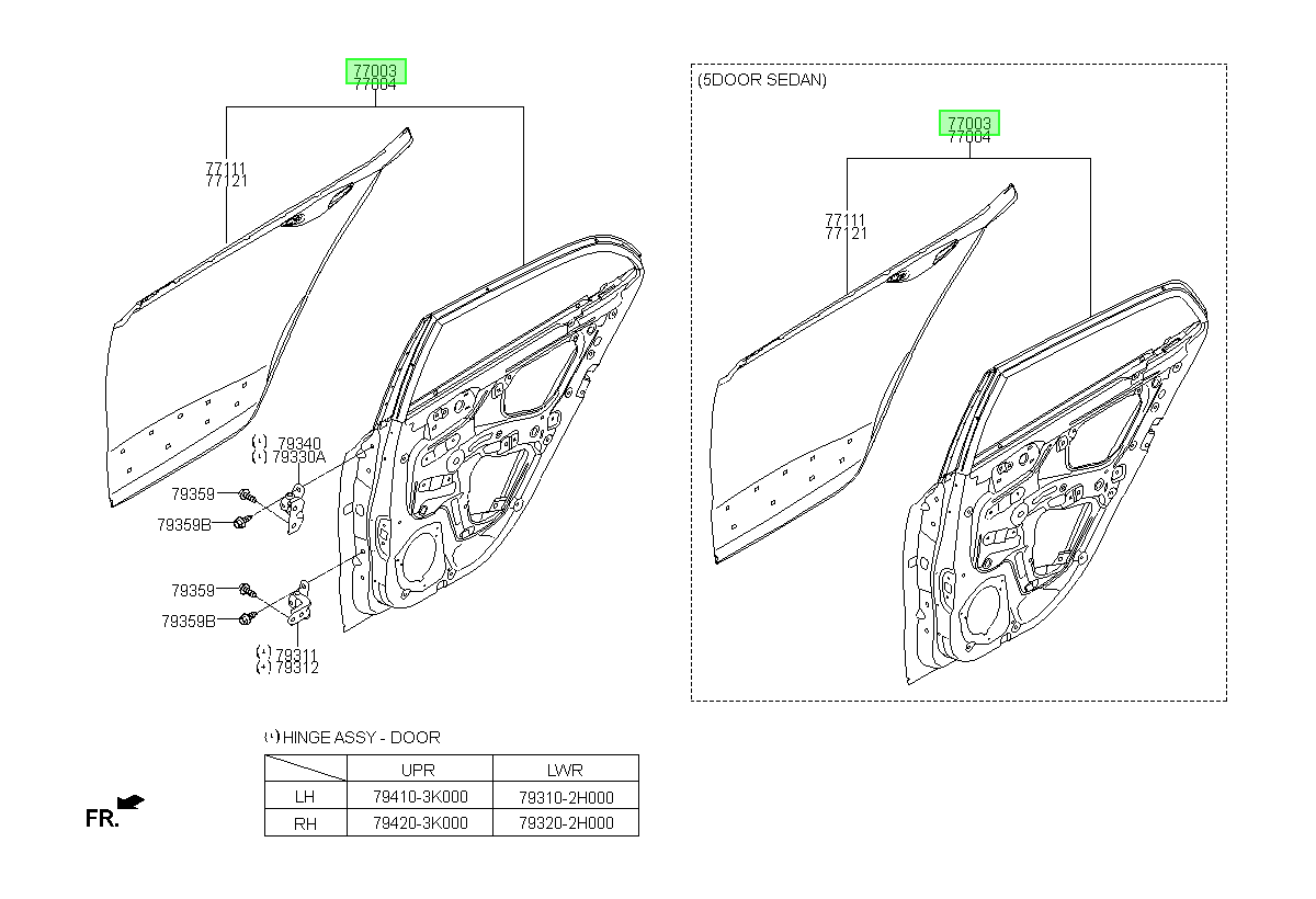 Puerta Tras. Lh Orig. Para Hyundai Grand I10 Desde 2014