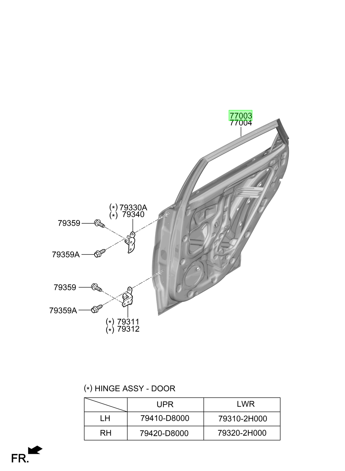 Puerta Original Para Hyundai Kona 2023-2025