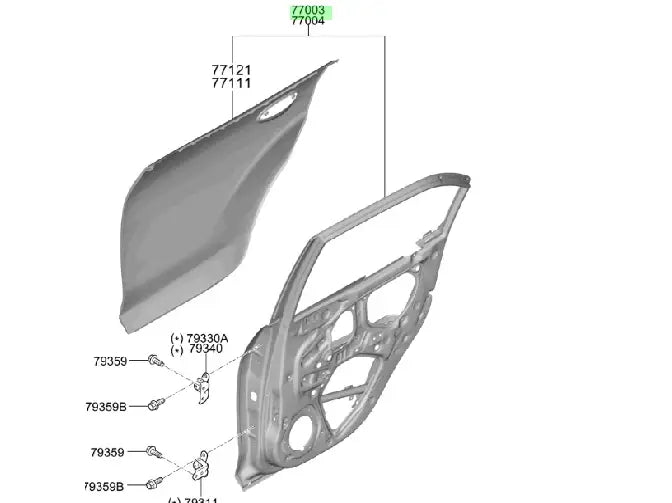 Puerta Lh Orig. Para Hyundai Atos Desde 2020