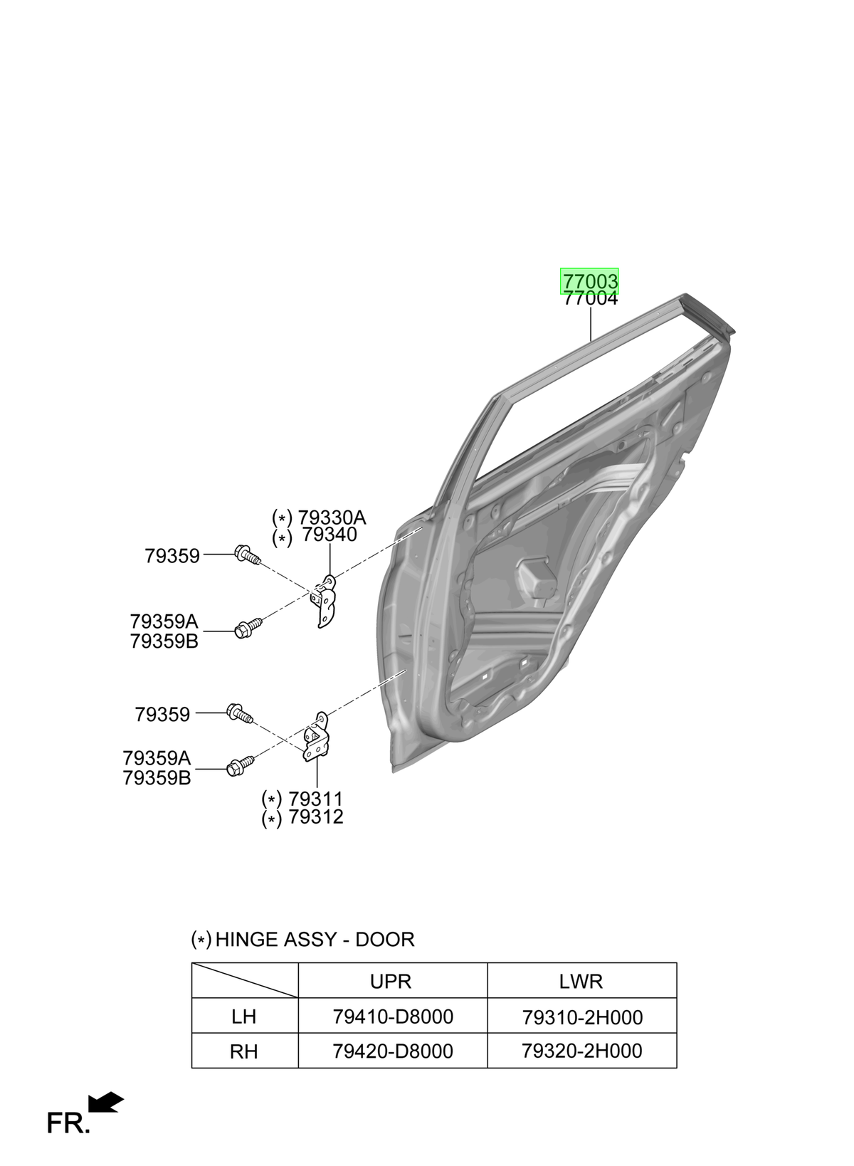 Puerta Lh Orig. Para Hyundai Venue Desde 2019