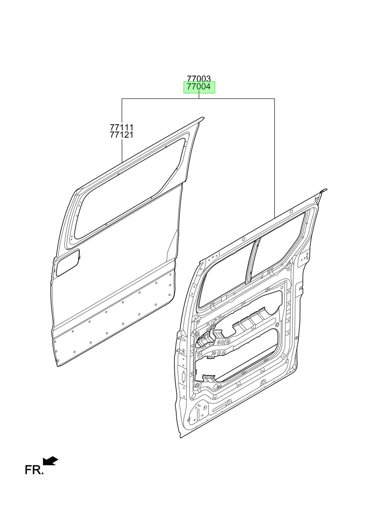 O-a10-puerta. Rh Orig. Para Hyundai H12007-2014