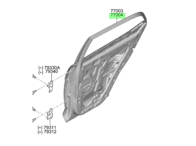 Pta Tras Der Orig. Para Hyundai Creta 2020 2024 Del