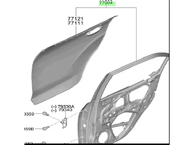 Puerta Der. Rh Orig. Para Hyundai Atos Desde 2020