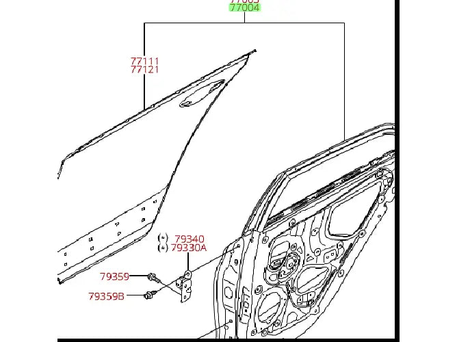 Pta Tras Der Orig.para Hyundai I20 2015 2020