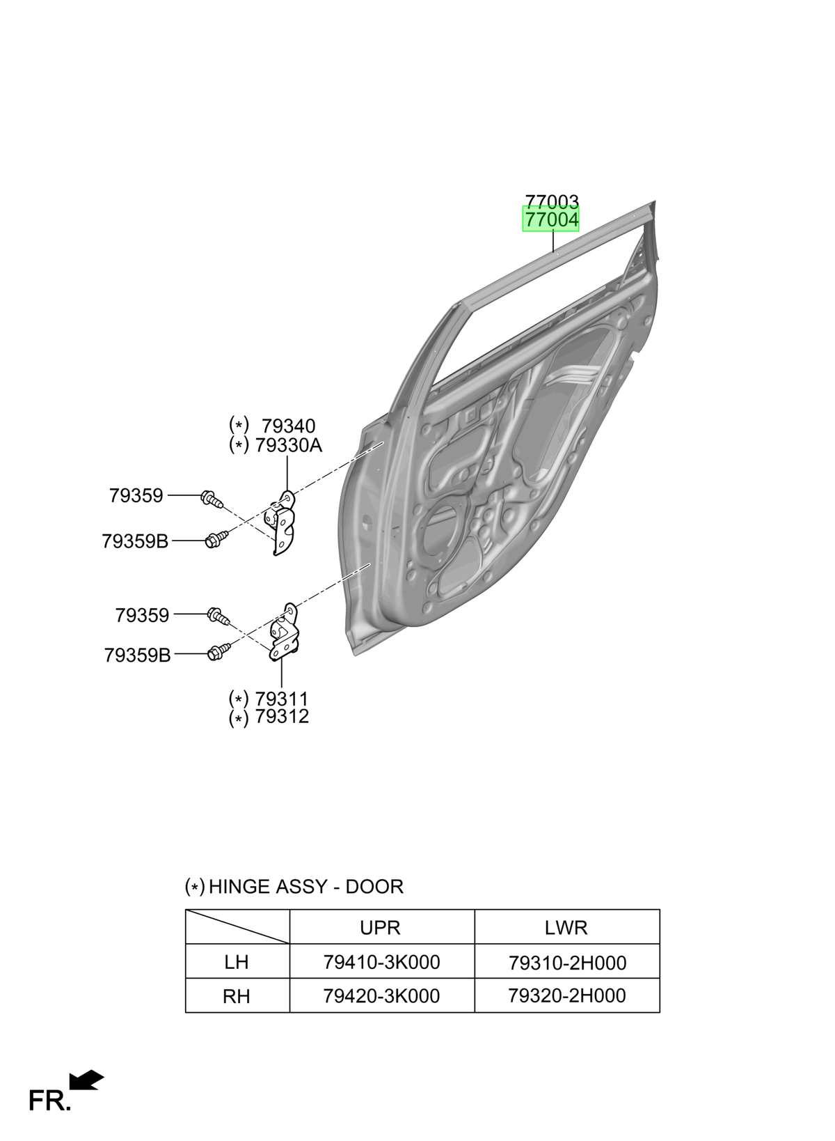 Puerta Rh Original Para Hyundai I20 2020-2025