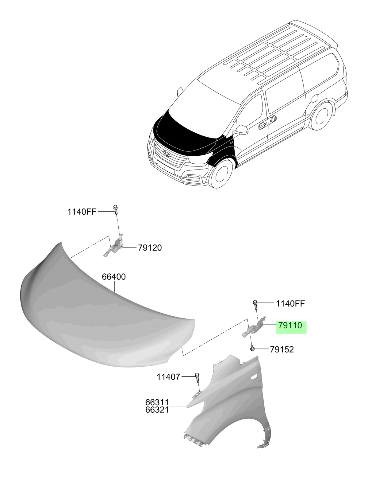 OEM 791104H500 catalogo