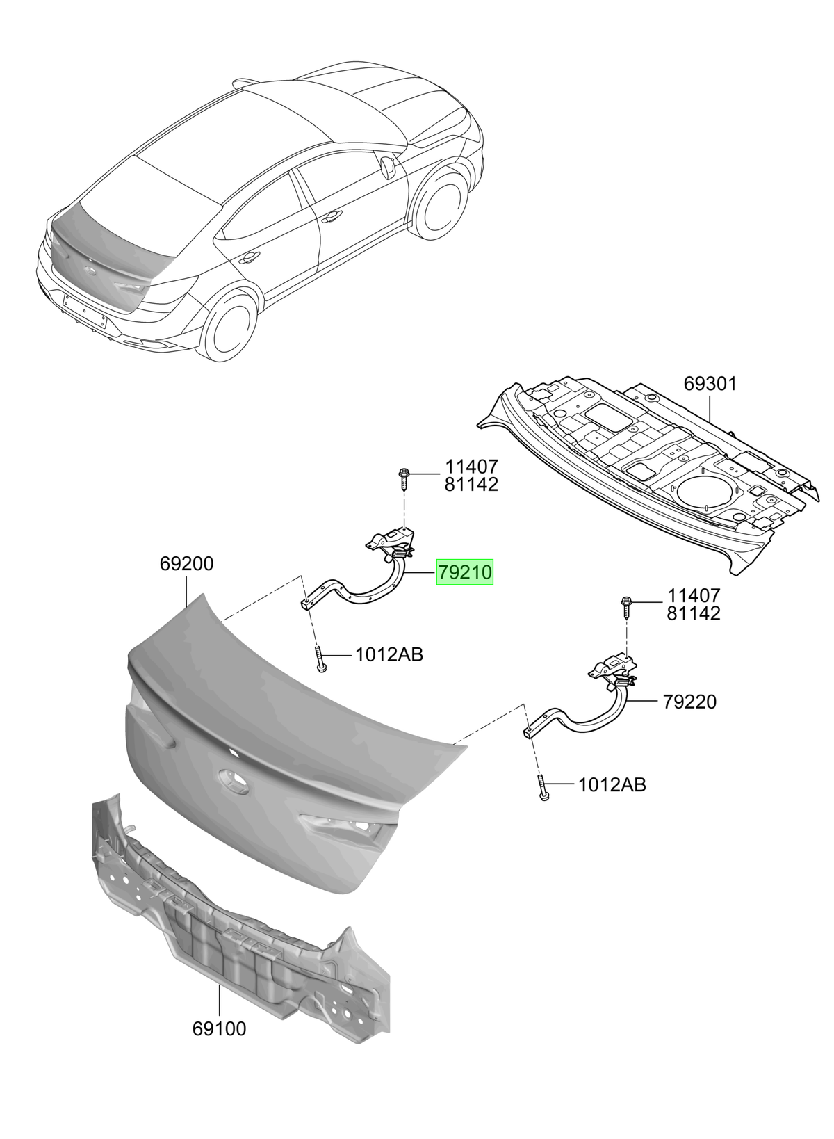Brisagra Original Para Hyundai Elantra 2015-2025