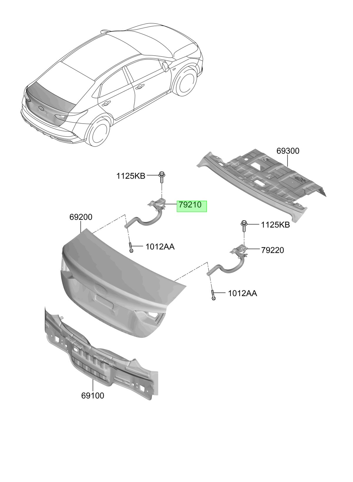 Bisagra Original Para Hyundai Accent 2017-2024
