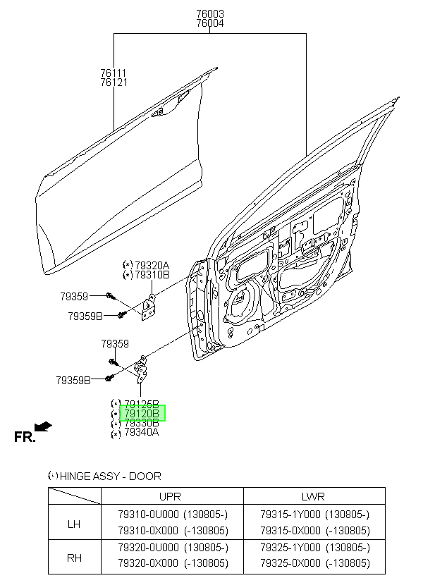 Bisagra Lh Original Para Kia Rio 2011-2015