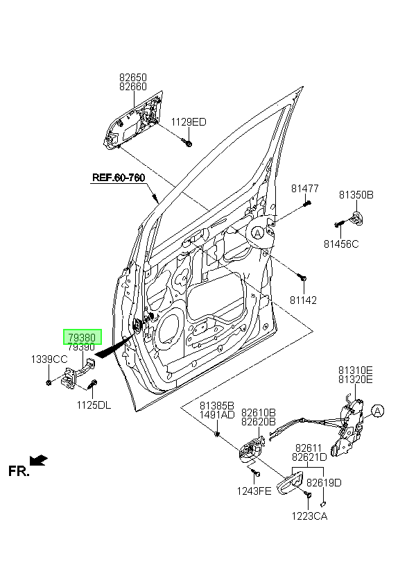 Tirador Puerta Original Para Hyundai H1 2007-2023