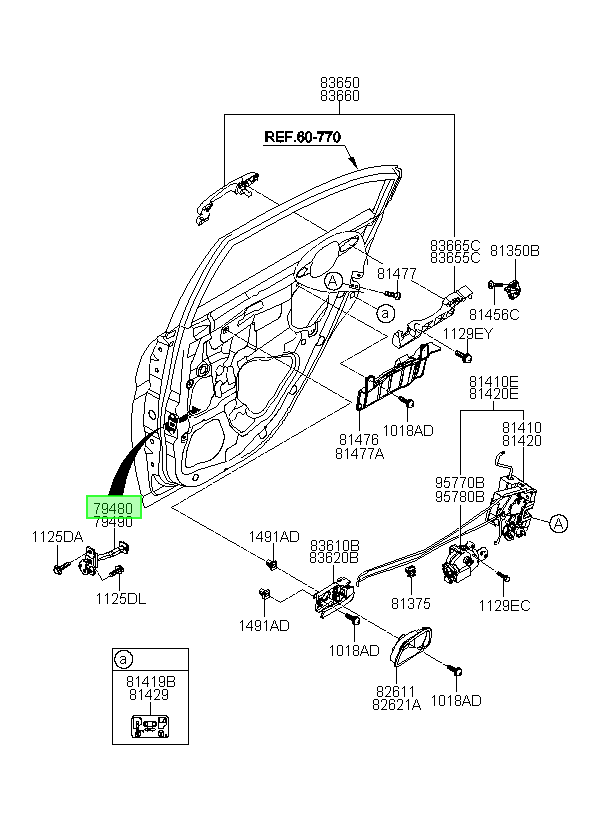 Puerta Tras. Izq. Lh Original Para Kia Rio 2003-2015