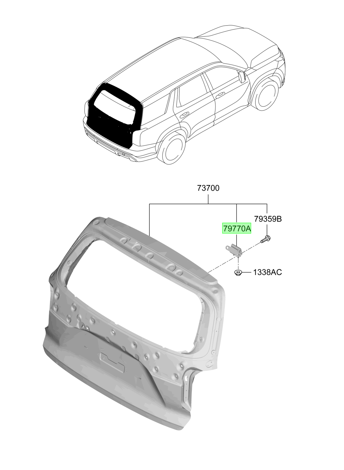 Portón Original Para Kia Sportage 2015-2022