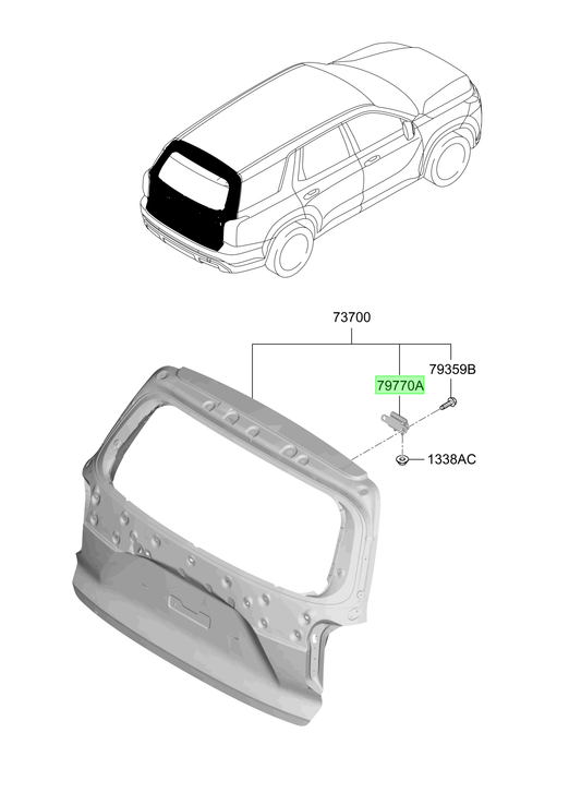 Portón Original Para Hyundai Santa Fe 2018-2025